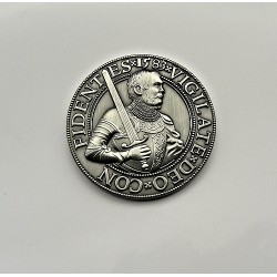 Vilém I. Oranžský Geocoin Antique Silver