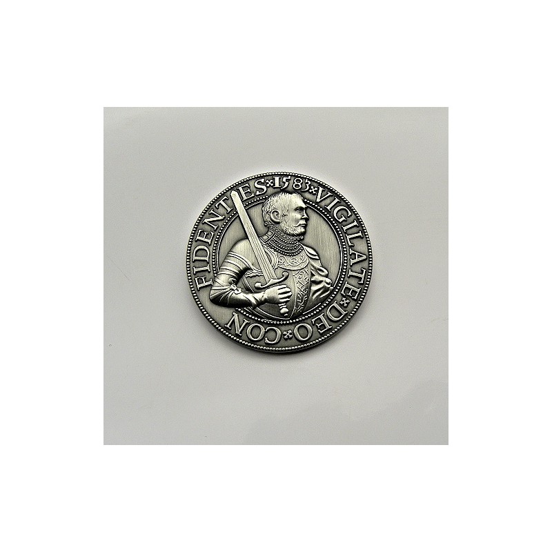 Vilém I. Oranžský Geocoin Antique Silver