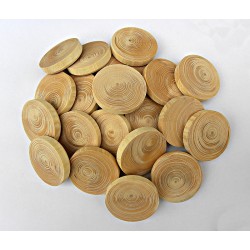 Pamětní dřevěná mince 30ks - smrk větvový