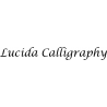 Písmo Lucida Calligraphy