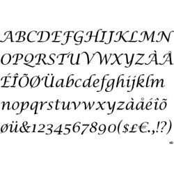 Písmo Lucida Calligraphy