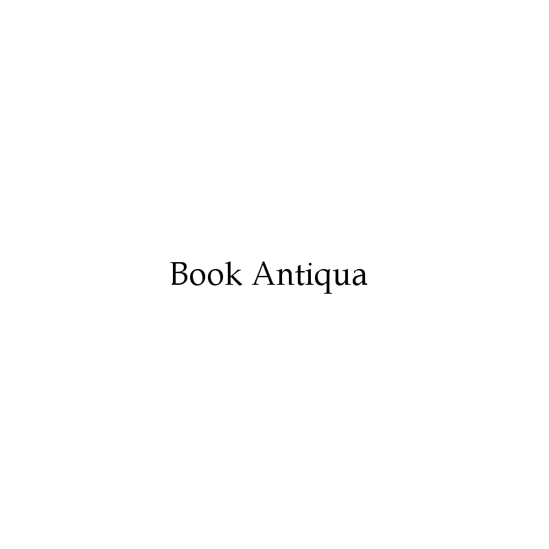 Písmo Book Antiqua